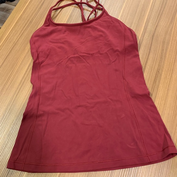 Lululemon free to be tank nulu 6 star ruby euc - Picture 3 of 9